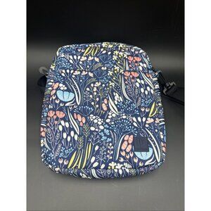 Dadanism Floral Crossbody Shoulder Bag Tablet / Laptop Sleeve Case with Strap